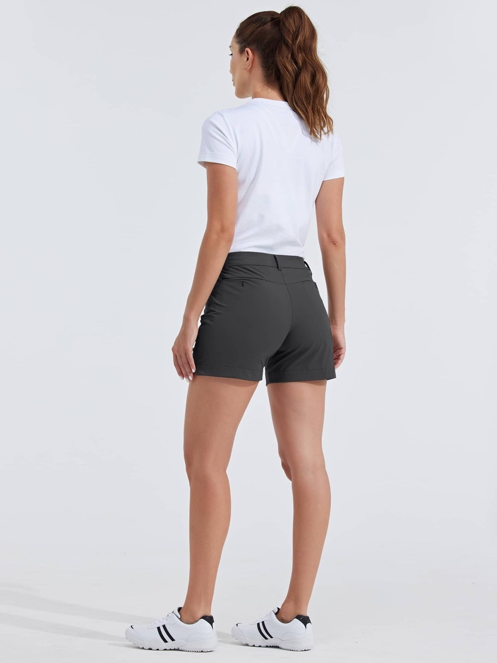 Willit Golf Stretch Shorts Size 14 Gray UPF 50+ Quick Dry Hiking Travel - Picture 2 of 11